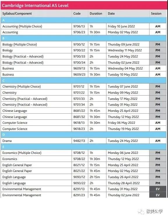 3大考试局公布了2022年A-Level夏季考试时间表 建议收藏  A-level 考试 第8张