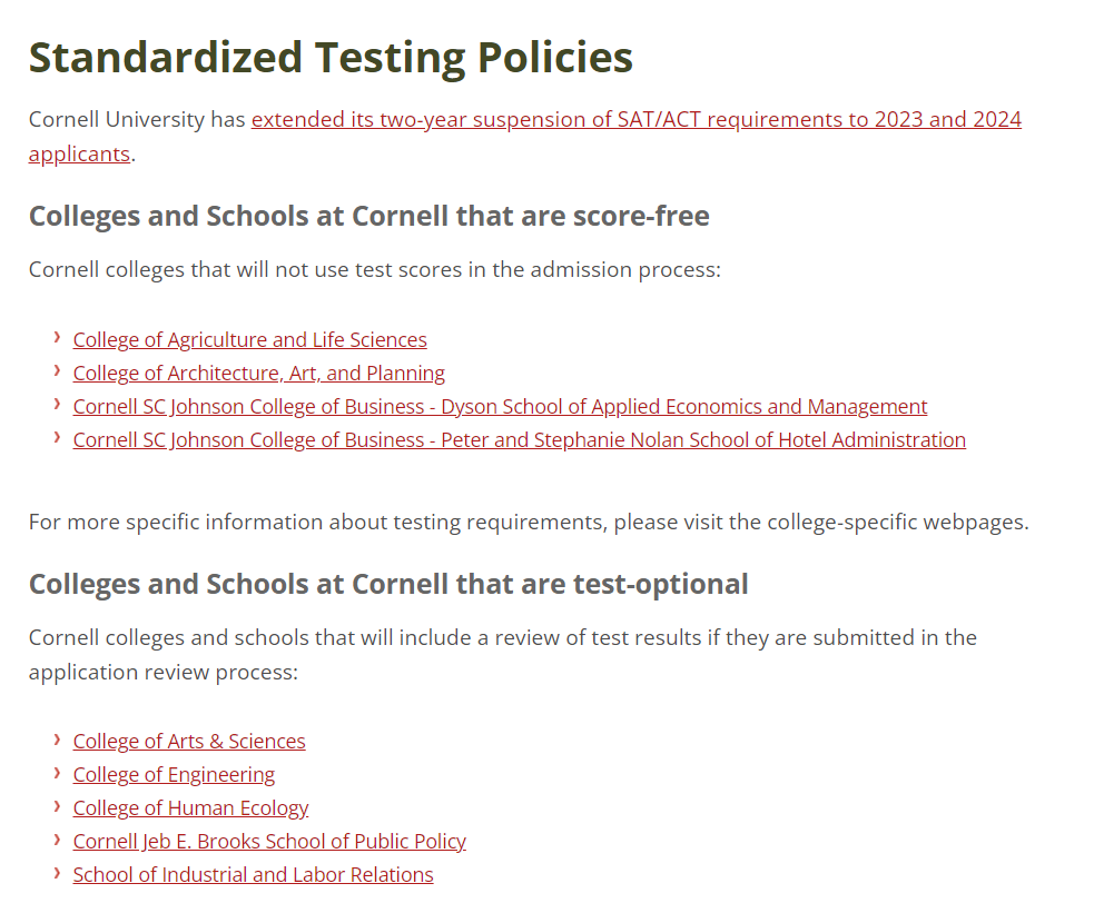 2022-23申请季美国大学标化政策--这些学校要求提交SAT/ACT成绩！  留学 第21张